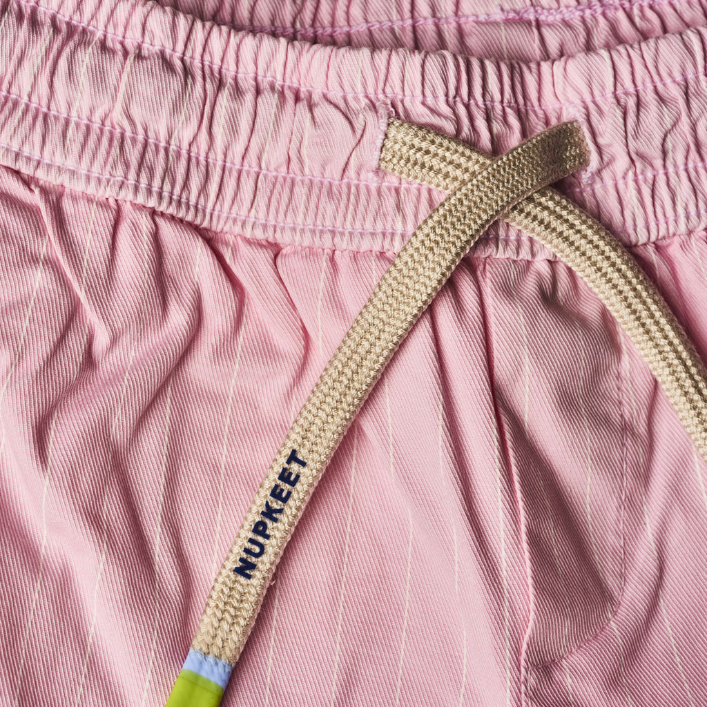 Shorts rosa a righe