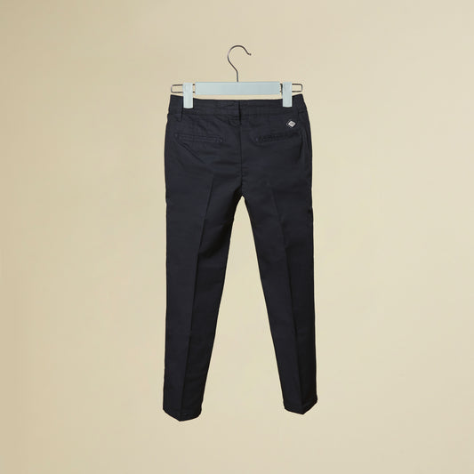 Pantalone blu lungo con tasche