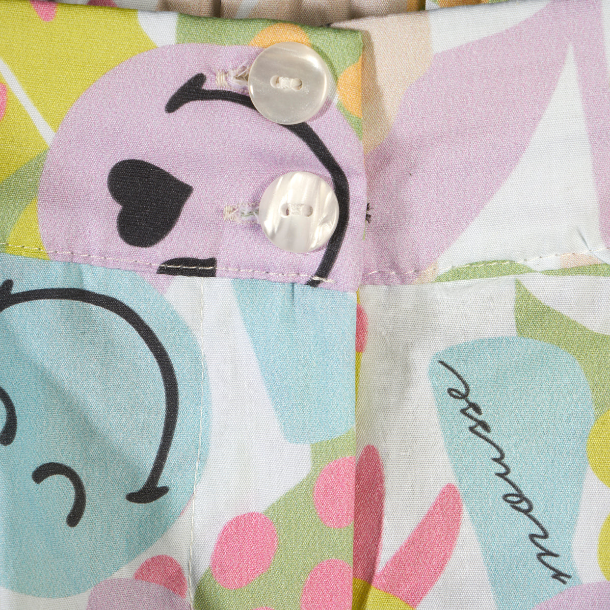 Shorts in cotone fantasia Smile multicolor