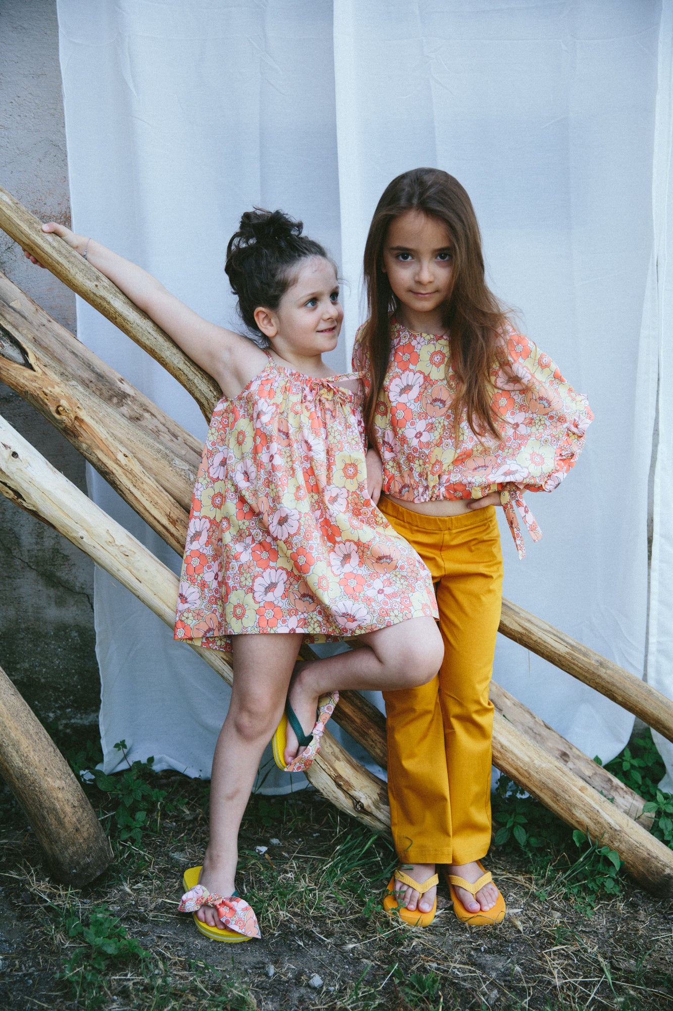 Top crop stampa floreale