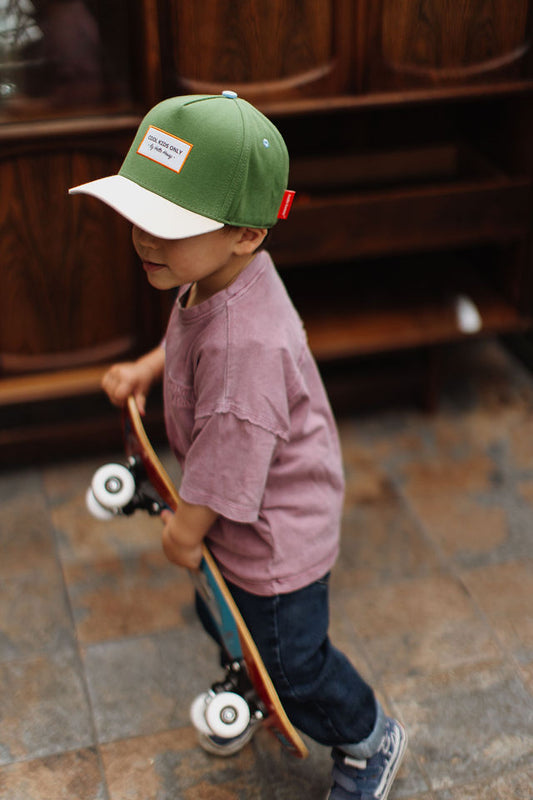 Cappellino in cotone bio verdone