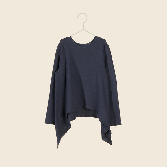 Maglia in caldo cotone blu navy