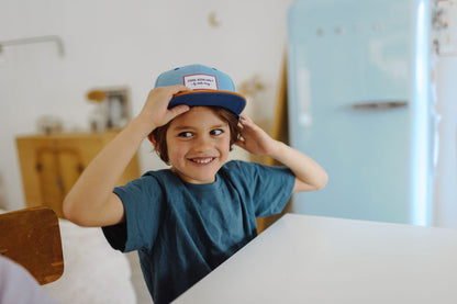 Cappellino in cotone bio effetto denim