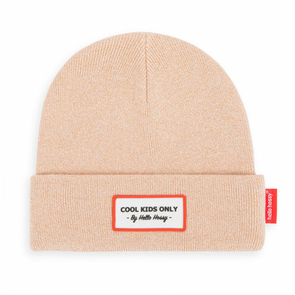 Cappellino in cotone Cool Kids color rosa nude