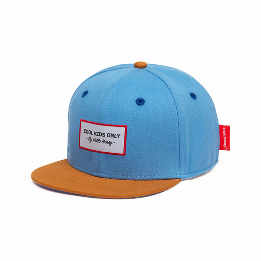 Cappellino in cotone bio effetto denim