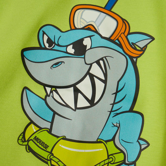 T-shirt verde mela Shark