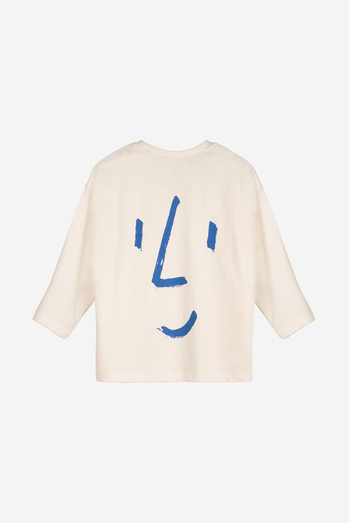 T-shirt Face Back bianco sporco