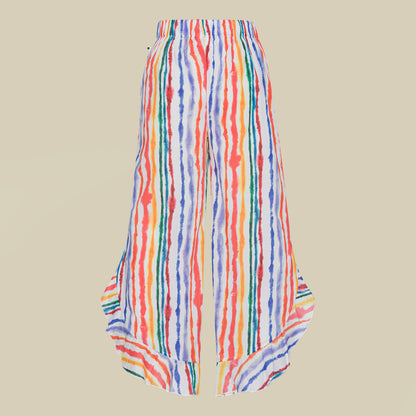 Pantaloni lunghi millerighe acquerello