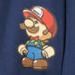 Felpa girocollo blu con Super Mario