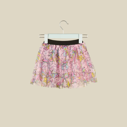 Gonna in tulle trasparente rosa Unicorni