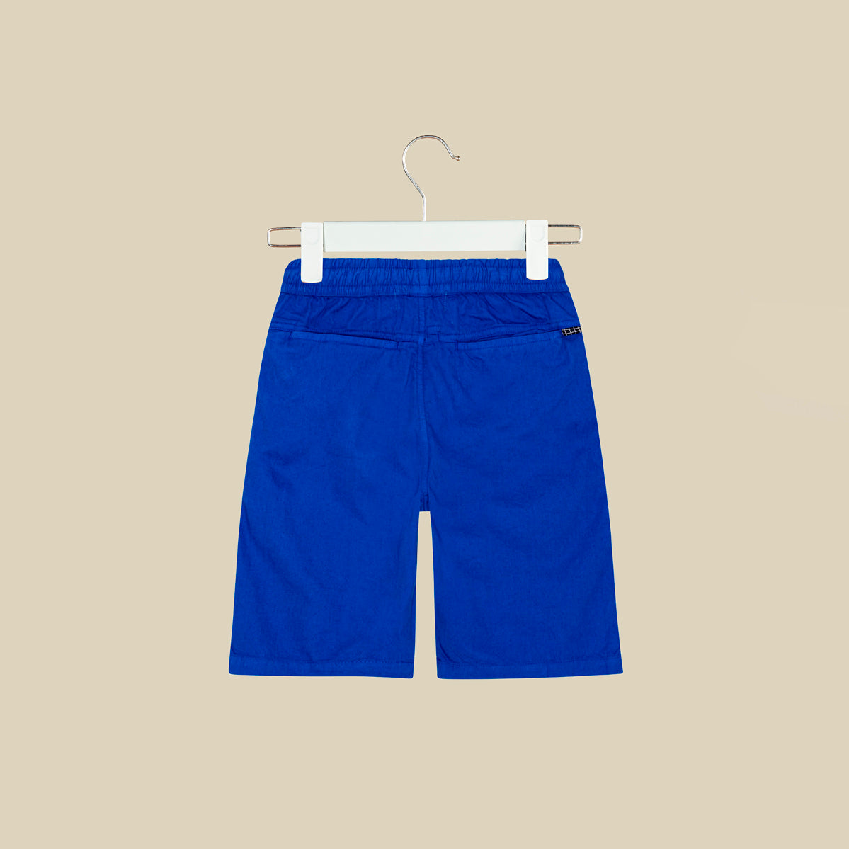 Shorts in cotone blu elettrico