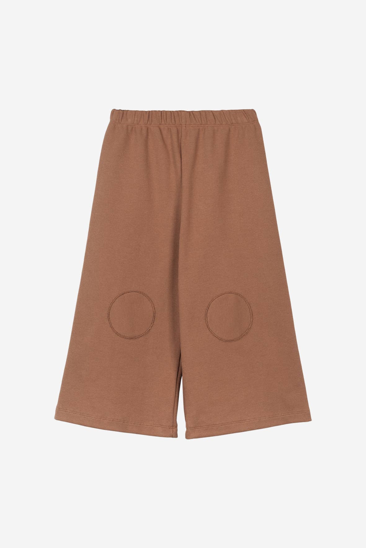Pantaloni tabacco con toppe