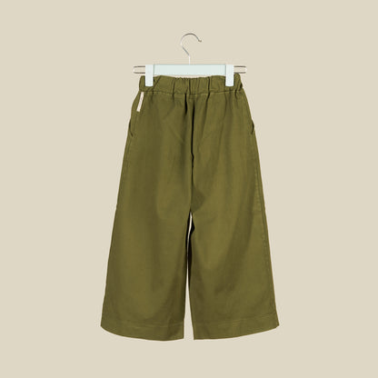 Pantagonna verde militare in cotone pesante