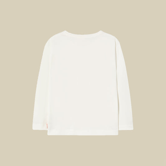 T-shirt maniche lunghe con fiore