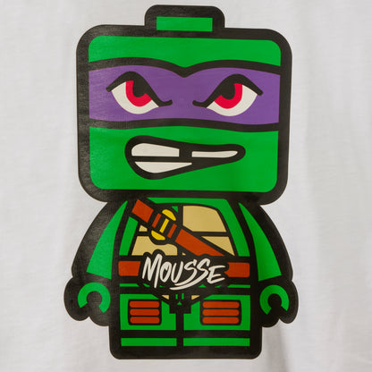 T-shirt bianca Tartaruga Ninja