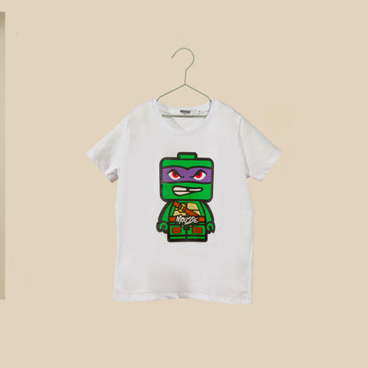 T-shirt bianca Tartaruga Ninja