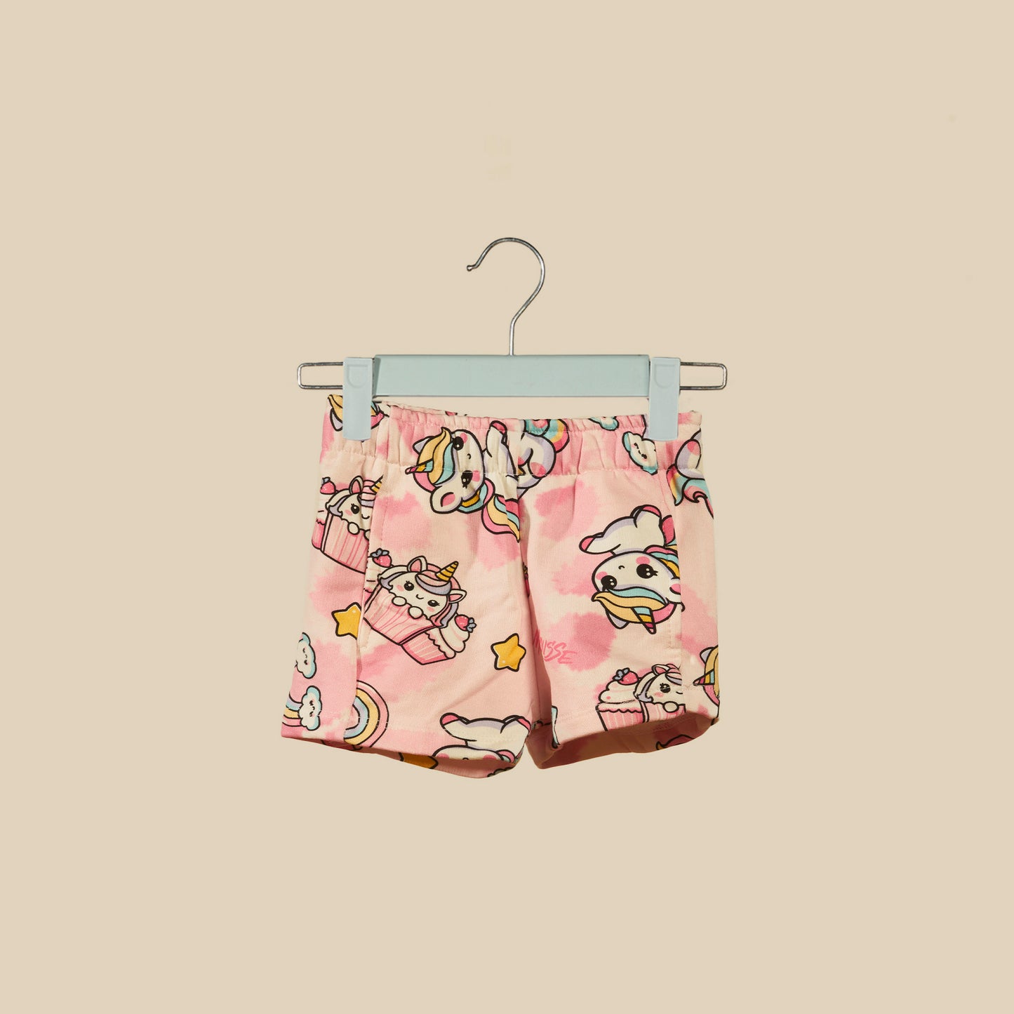 Shorts in tuta fantasia unicorno
