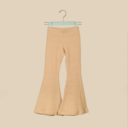 Pantalone scampanato in caldo cotone orzo