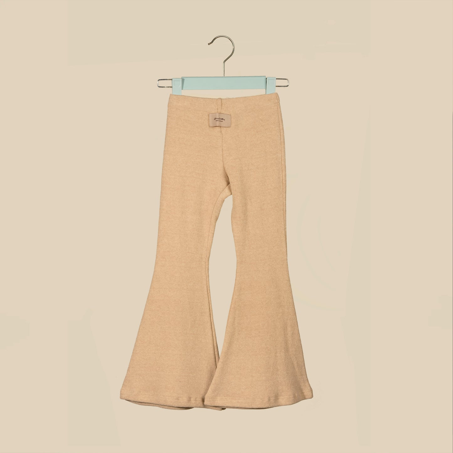 Pantalone scampanato in caldo cotone orzo