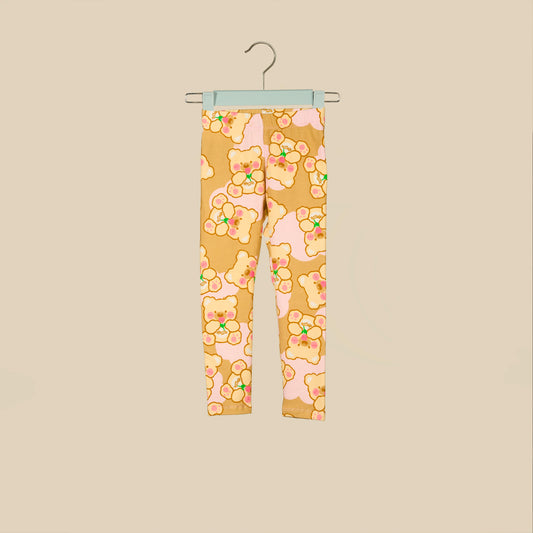 Leggings con stampa Orsetto