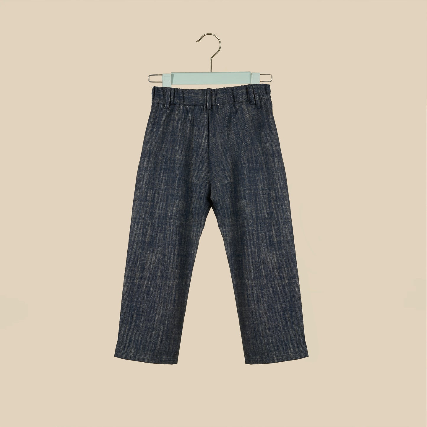 Pantalone color denim cargo