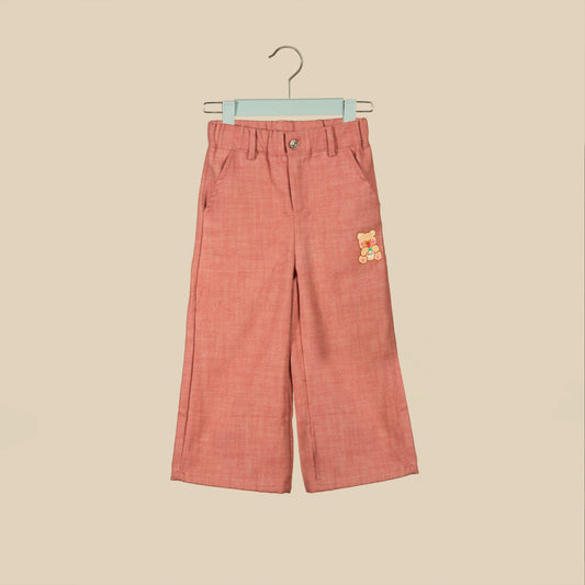 Pantalone rosa con orsetto