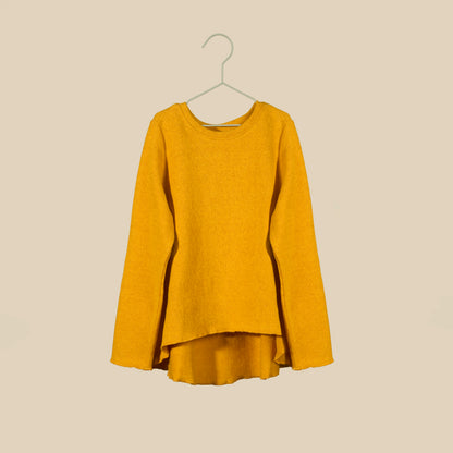 Maglia in caldo cotone ocra