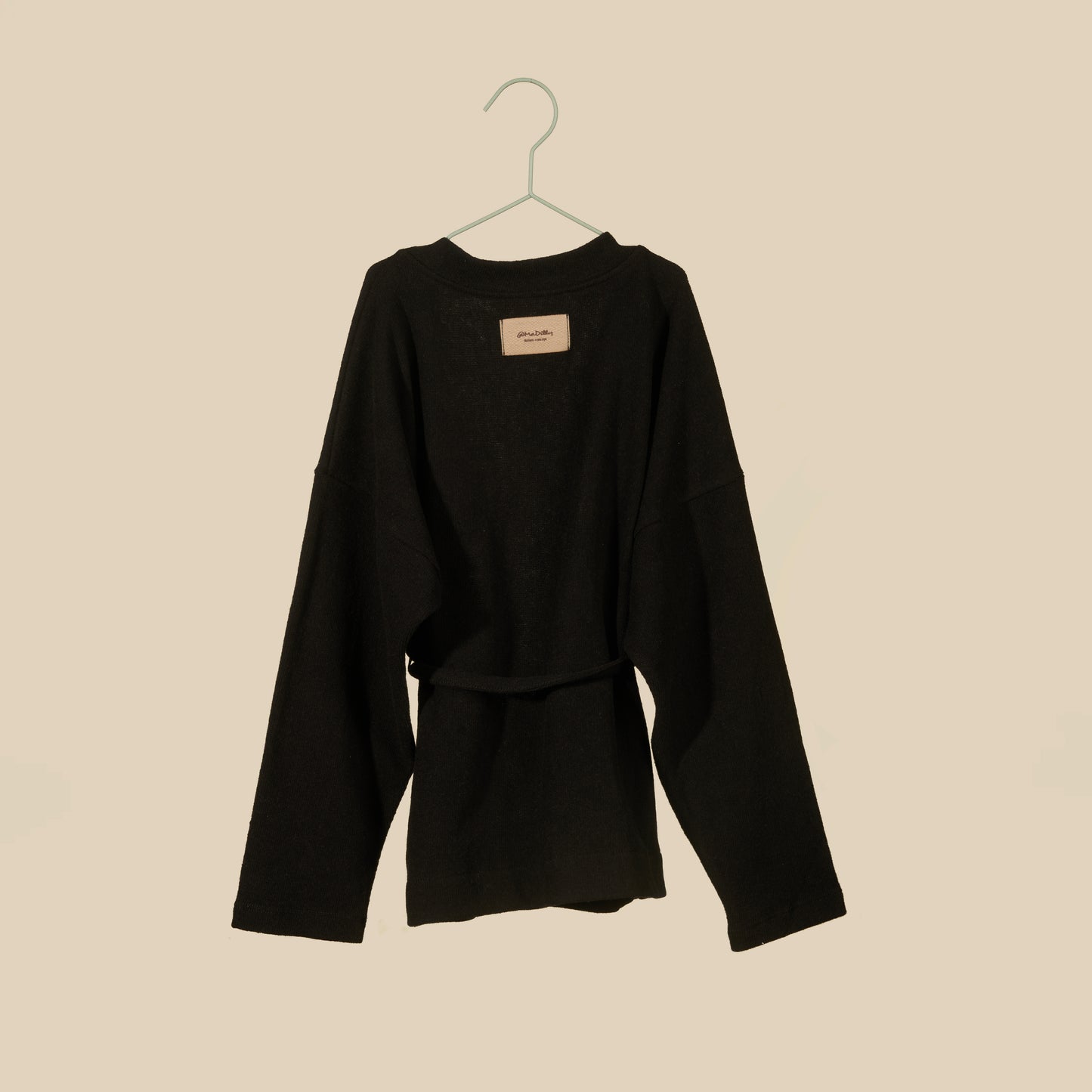 Cardigan in caldo cotone nero