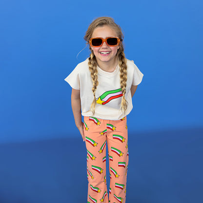 Leggings scampanati Rainbow Star