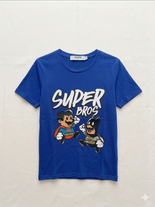 T-Shirt Bambino Ragazzo In Cotone Basic – Maglia Manica Corta Con Stampa Divertente 'Go Go Gadget' – Made In Italy - 2