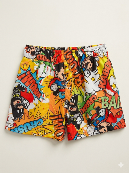 Costume boxer con Mario e Batman