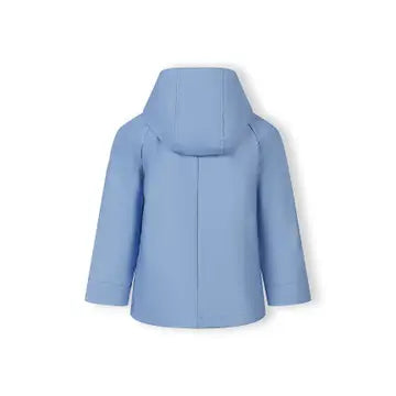Giacca impermeabile azzurra