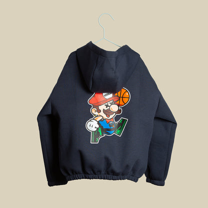 Felpa zip blu navy Air Mario