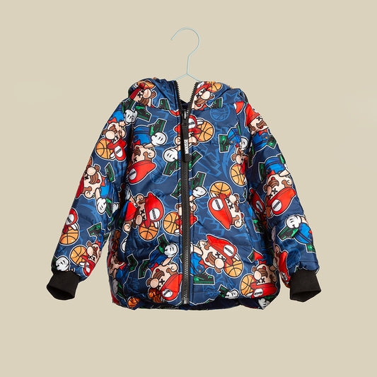 Piumino reversibile fantasia Super Mario