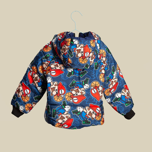 Piumino reversibile fantasia Super Mario