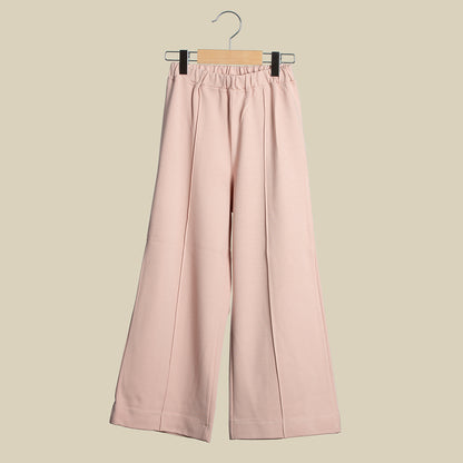 Pantalone a gamba larga cipria