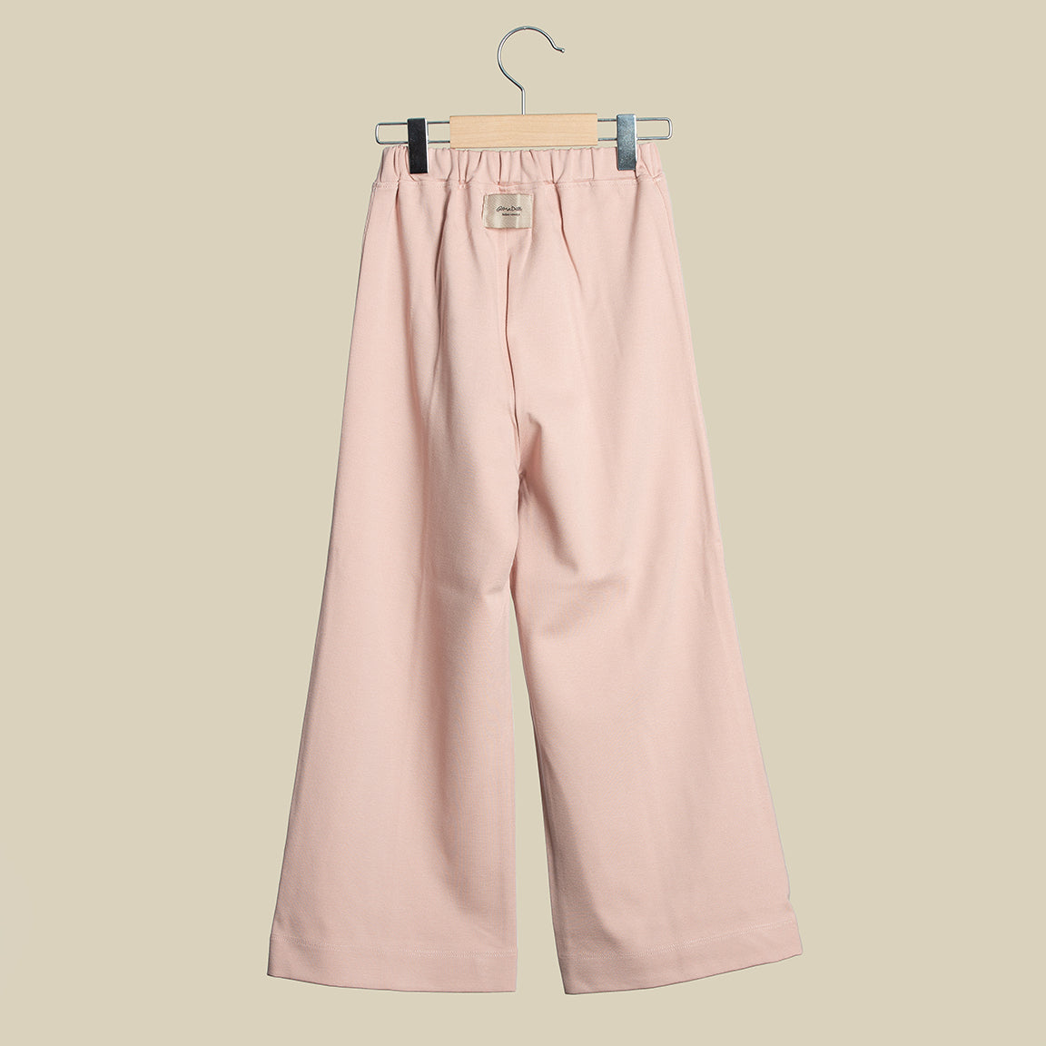 Pantalone a gamba larga cipria