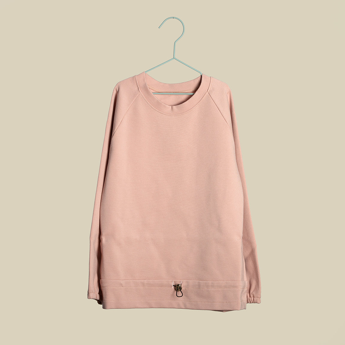 Felpa cipria con coulisse