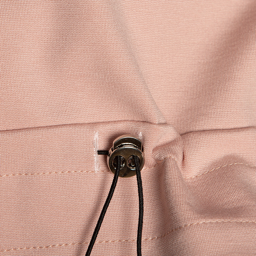 Felpa cipria con coulisse