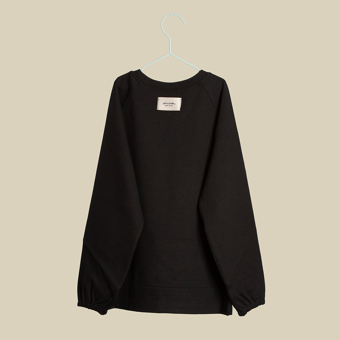 Felpa nera con coulisse