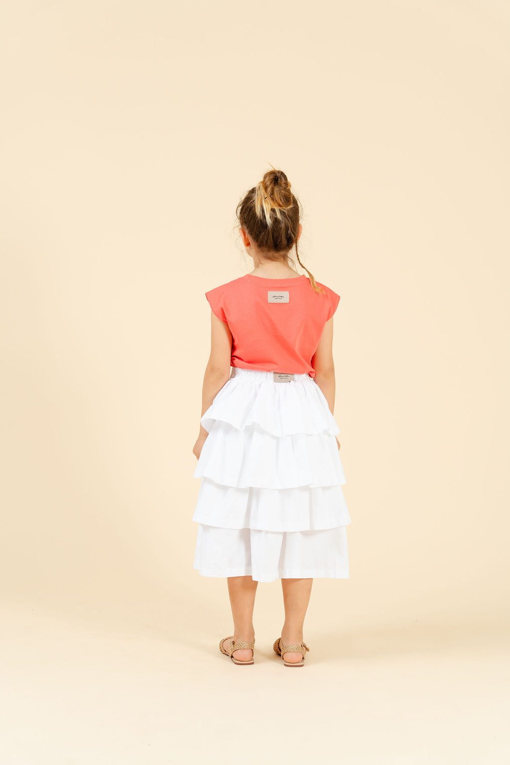 T-shirt smanicata corallo