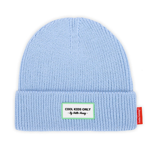 Cappellino in lana Cool Kids color azzurro artico