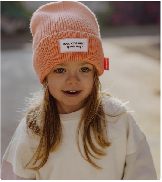 Cappellino in lana Cool Kids color albicocca