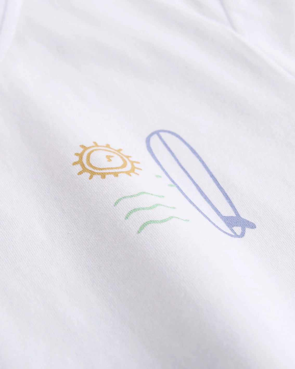 T-shirt maniche corte bianca "Vibes"