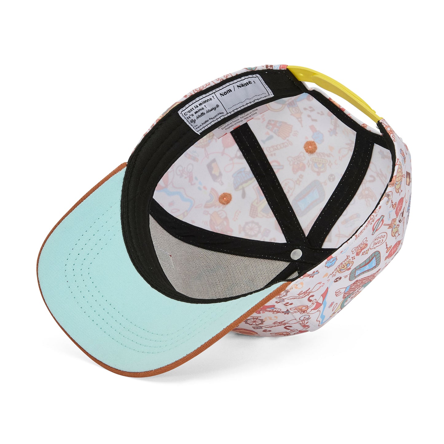 Cappellino in cotone bio fantasia London