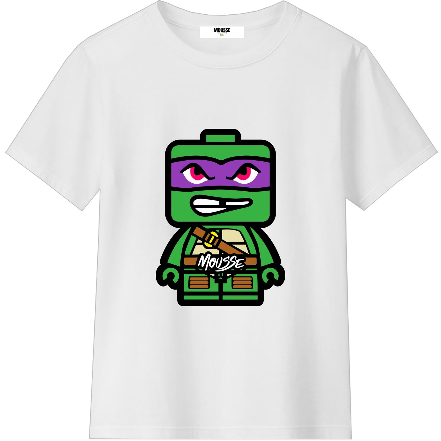 T-shirt bianca Tartaruga Ninja