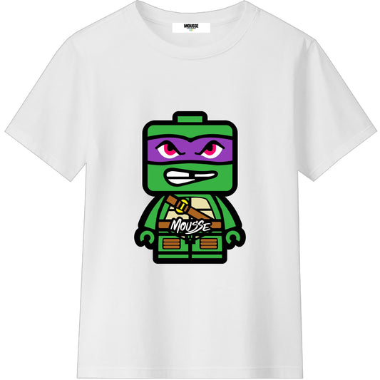 T-shirt bianca Tartaruga Ninja