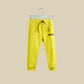 Pantalone jogger in tuta giallo fluo