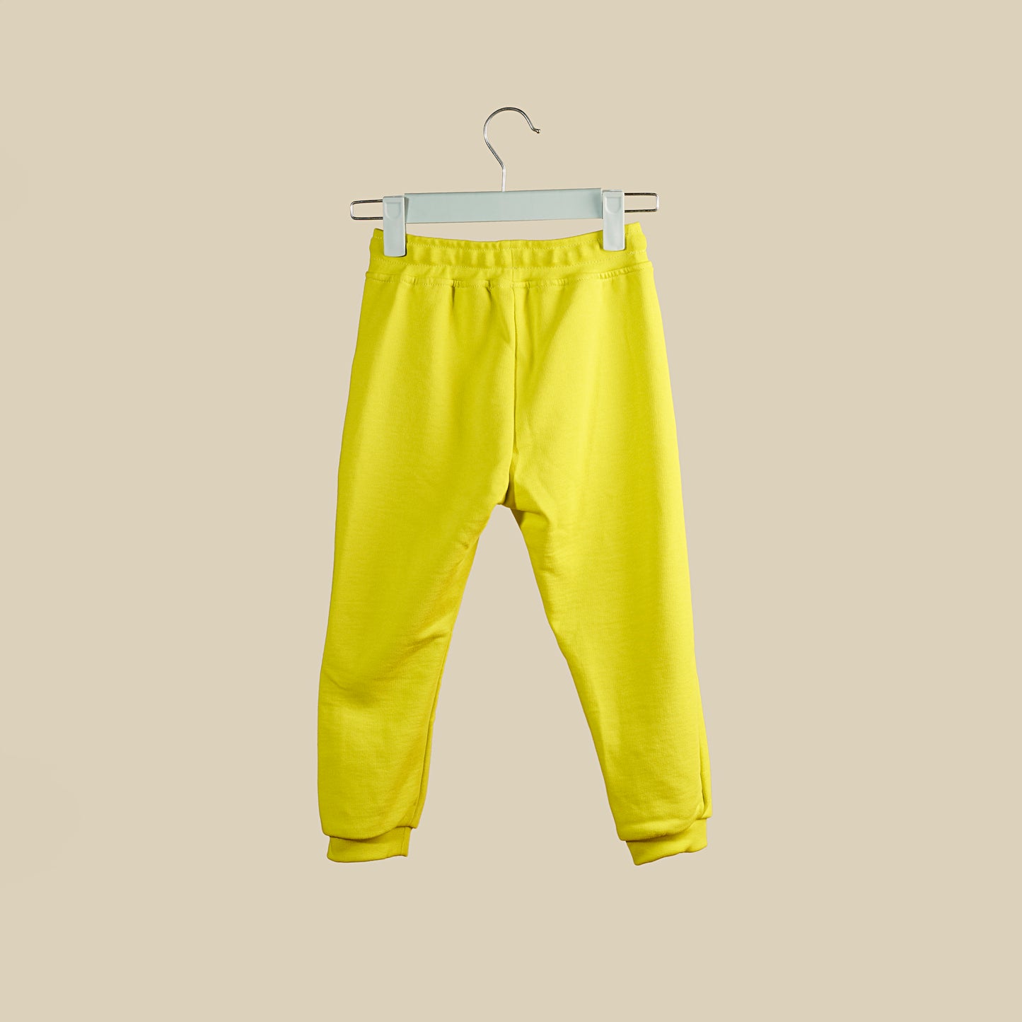 Pantalone jogger in tuta giallo fluo