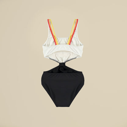 Costume trikini con palme
